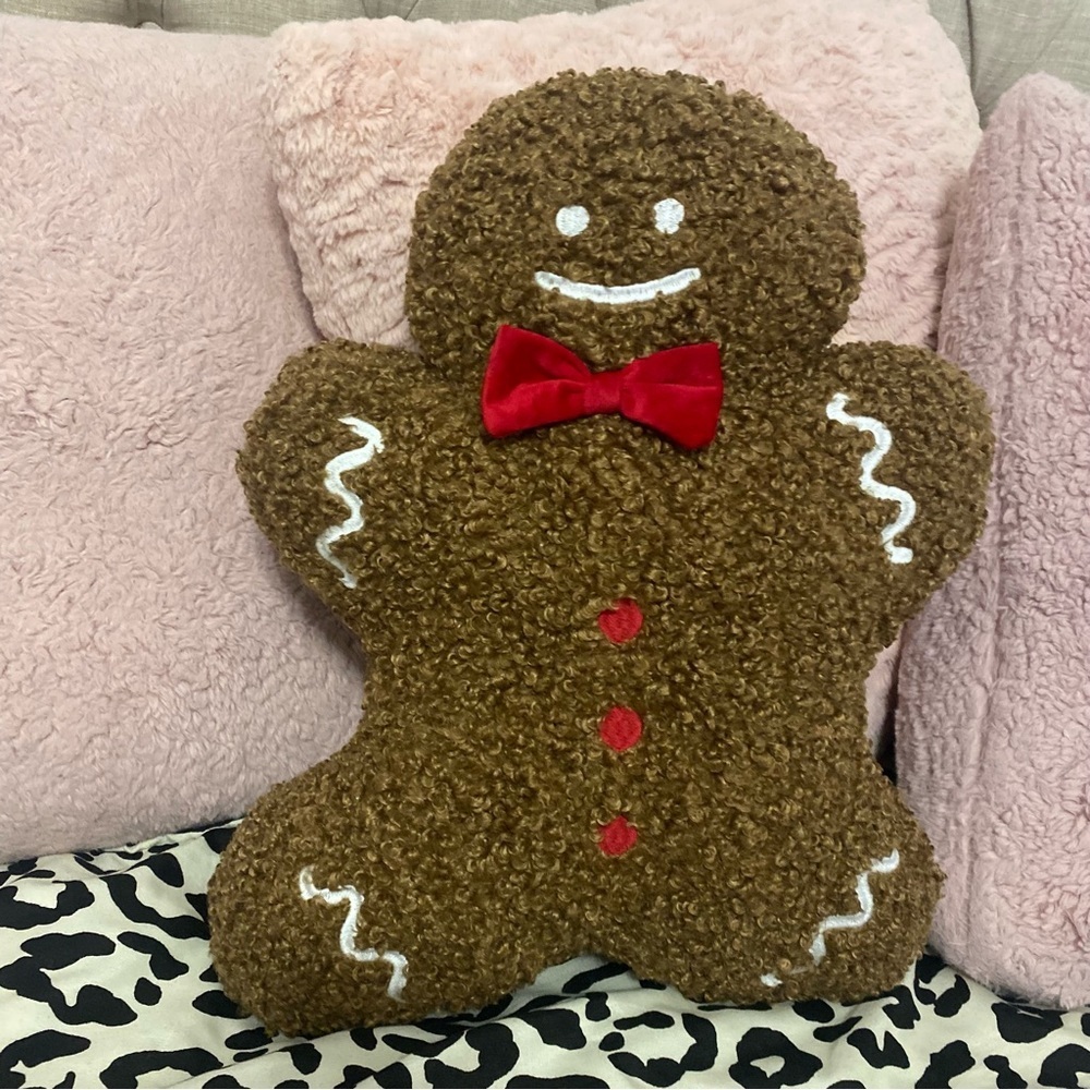Gingerbread man pillow